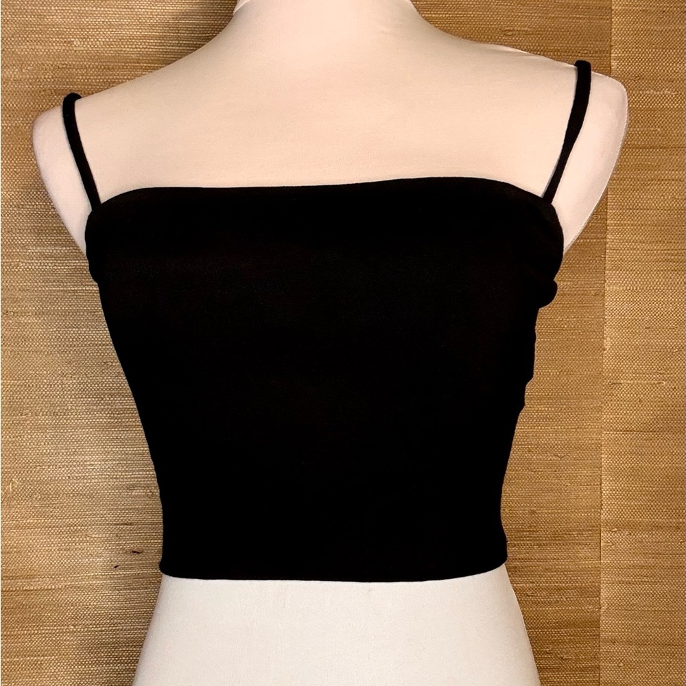 Naked Wardrobe Butter Soft Black Strap Tank Top